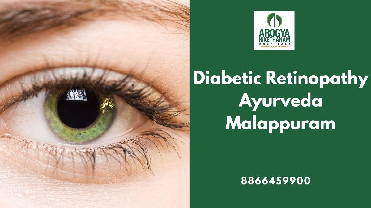 "Ayurvedic doctor performing eye treatment for diabetic retinopathy Ayurveda Malappuram at Arogya Nikethanam Hospital"